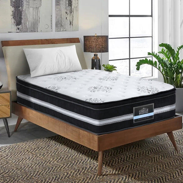 Mattresses Giselle King Single Size Mattress Bed Cool Gel Memory Foam Eurotop Pocket Spring