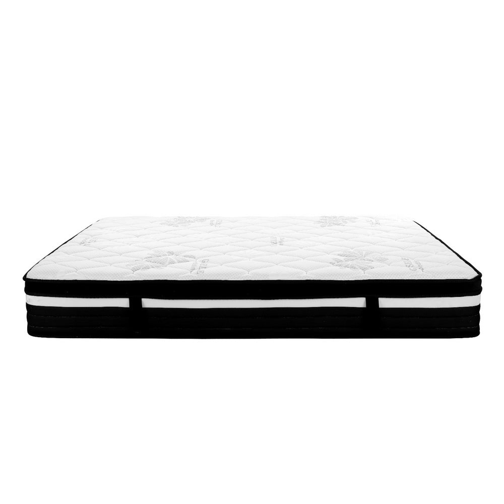 Giselle King Single Bed Mattress Size Extra Firm 7 Zone Pocket Spring Foam 28Cm