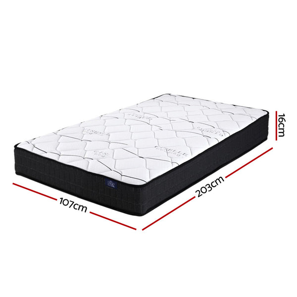 Mattresses Giselle Bedding Glay Bonnell Spring Mattress 16Cm Thick King Single