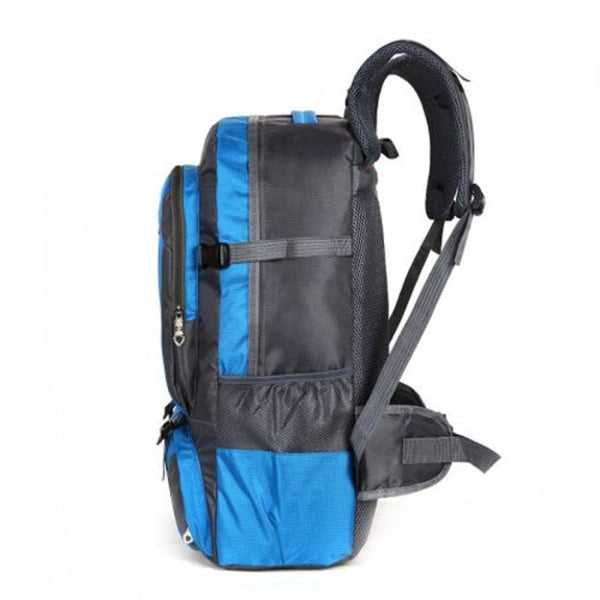 Men's Backpack Waterproof Nylon Large Capacity Outdoor Mountaineering Bag Green