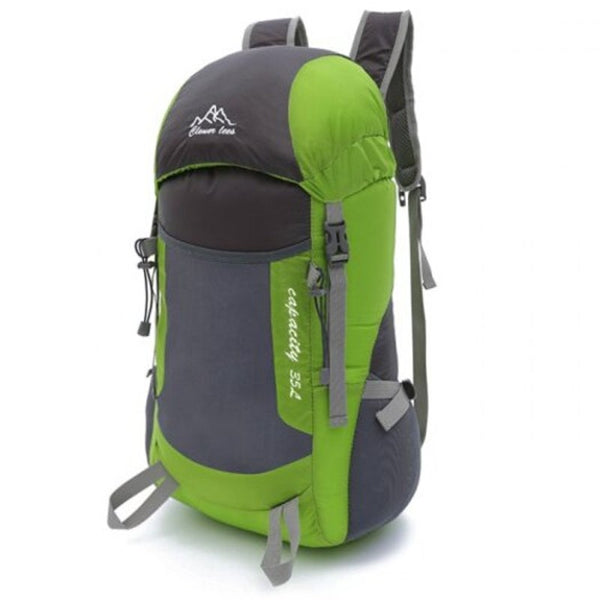 Climbing Bags Men's Outdoor Big Size Foldable Backpack Lightweight Waterproof Sport Climbing Student Leisure Bag Green Snake