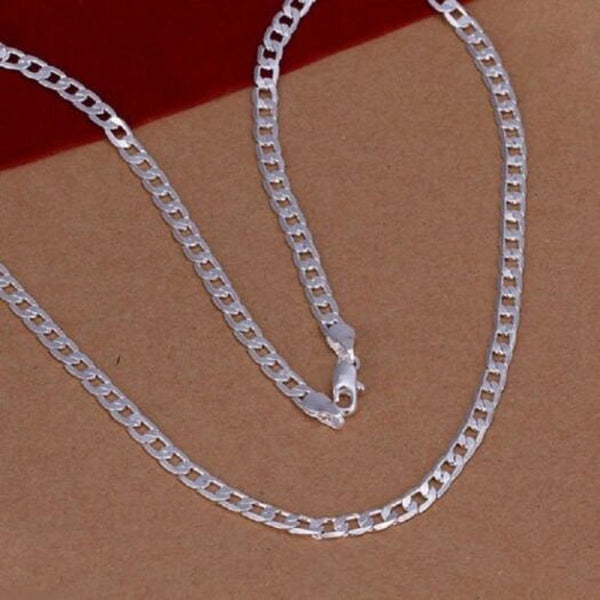 Necklaces & Pendants Men Simple Geometric Silver Necklace