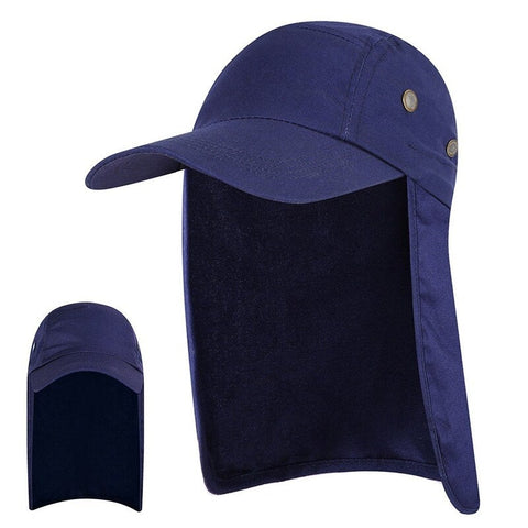 Men Upf 50 Sun Protection Cap Dark Blue Hats & Headwear