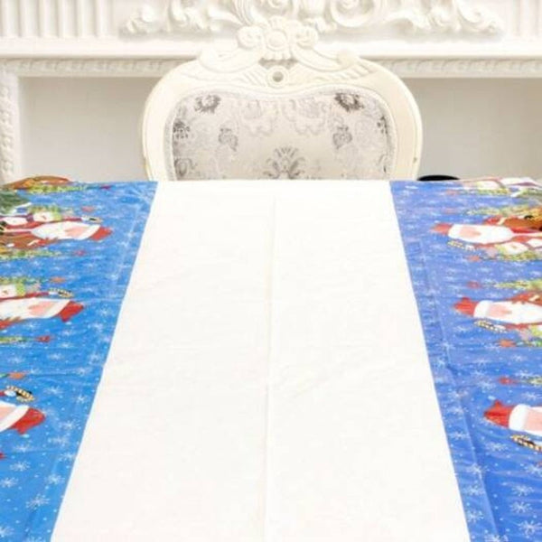 Merry Christmas Rectangular Tablecloth Kitchen Dining Cover Multi A