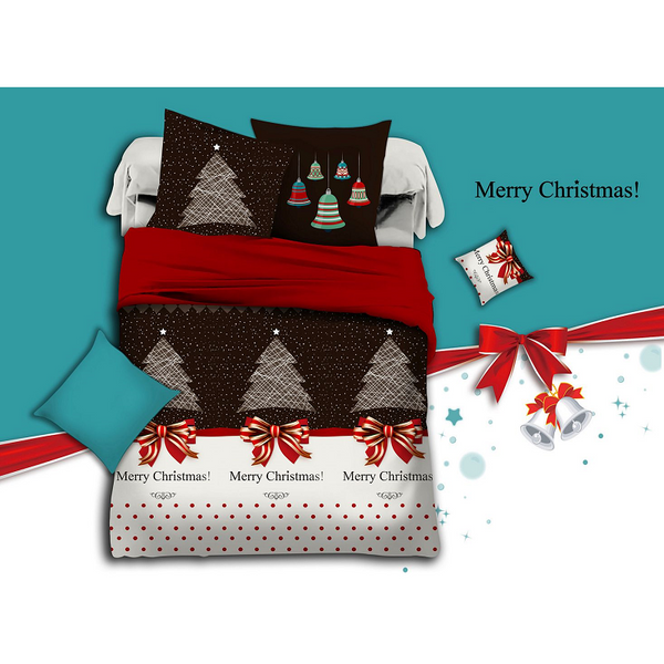 Quilt Covers Merry Double Sizechristmas Quilt/Duvet Cover Set