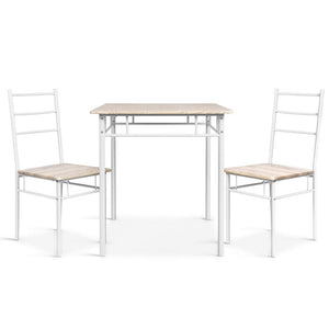 Dining Sets Artiss 3 Piece Dining Set Natural