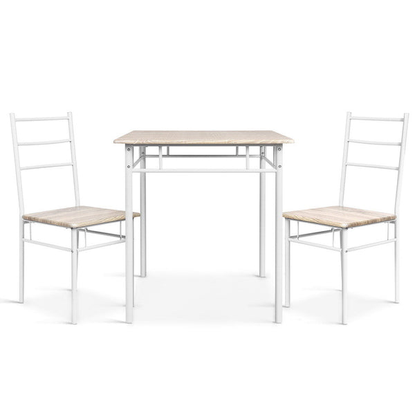 Dining Sets Artiss 3 Piece Dining Set Natural