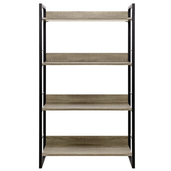 Bookshelves Artiss Book Shelf Display Shelves Corner Wall Wood Metal Stand Hollow Storage