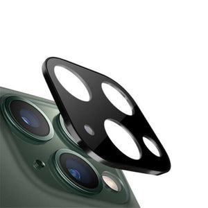 Metal Edge 9H Tempered Glass Camera Lens Protector For Iphone 11 / Max Black