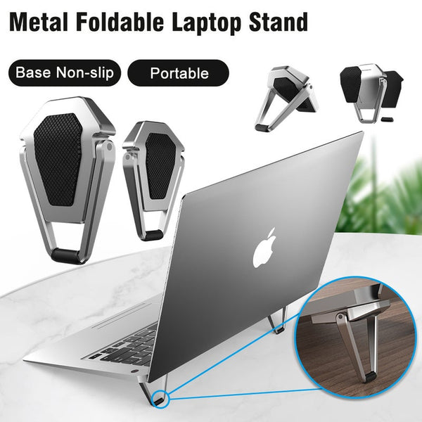 Stands, Holders & Car Mounts Metal Foldable Laptop Stand Base Non Slip Desktop Portable Notebook Holder Cooling Bracket For Macbook Pro Air Dell Acces