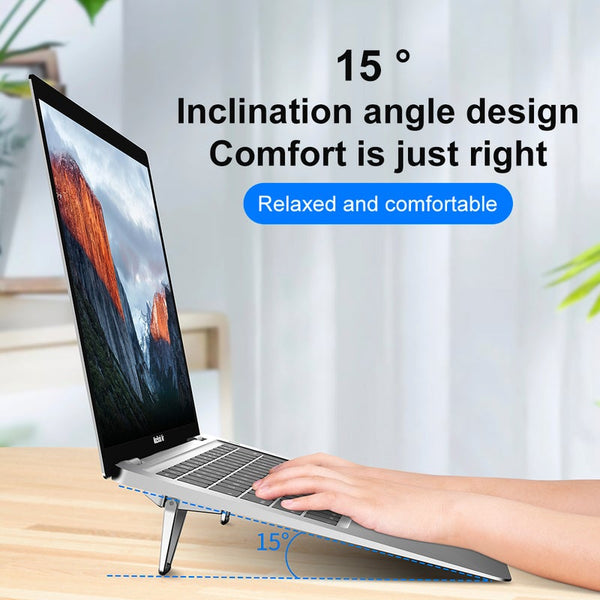 Stands, Holders & Car Mounts Metal Foldable Laptop Stand Base Non Slip Desktop Portable Notebook Holder Cooling Bracket For Macbook Pro Air Dell Acces