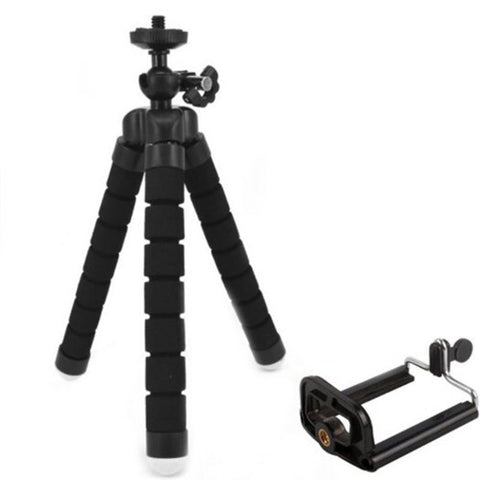 Metal Plastic Phone Tripod Black