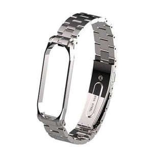 Watch Bands Metal Strap Replacementsmart Bracelet Steel Band For Mi 3 4 Silver