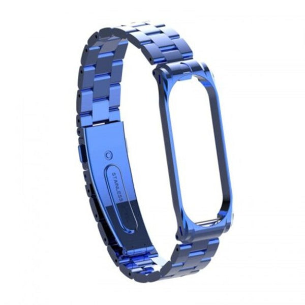 Watch Bands Metal Strap Replacementsmart Bracelet Steel Band For Mi 3 4 Silver