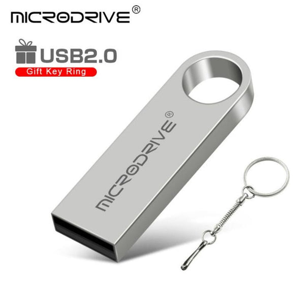 USB Flash Drives Metal Usb Flash Drive 64Gb Key Chain Pen Can Do Customized Logo Stick Real Capacity