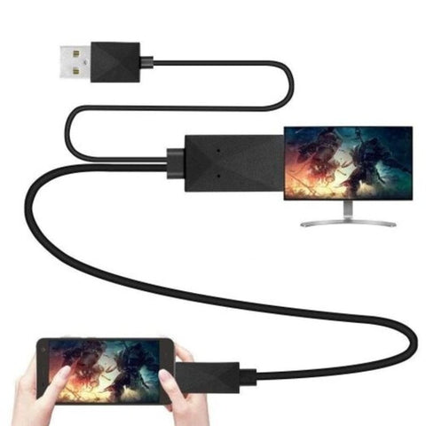 Mhl Micro Usb To Hdmi 1080P Tv Cable Adapter For Android Phone Black