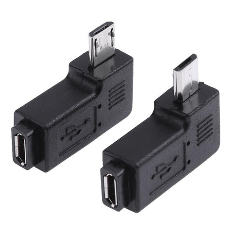 Micro Adapter Usb 90 Degree Female To Male Connector Leftright Angle