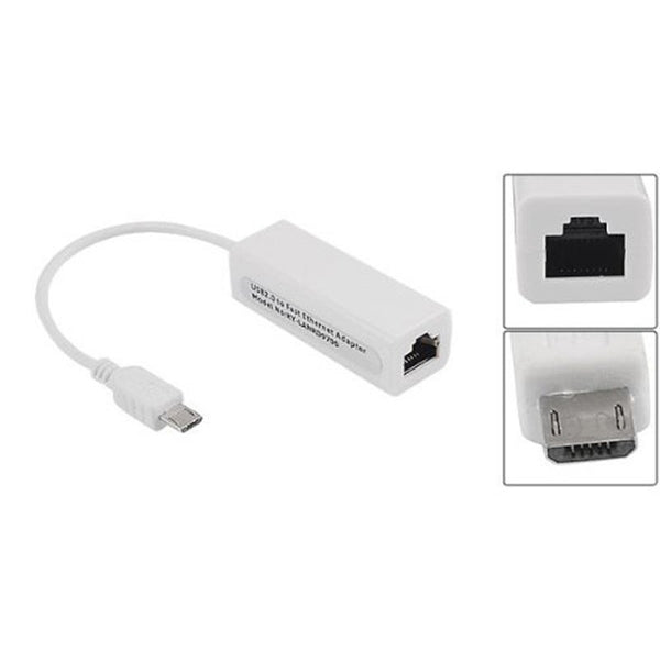 USB Cables, Hubs & Adapters Micro Usb 5 Pin 10100 Mbps Rj45 Lan Ethernet Adapter For Tablet Pc