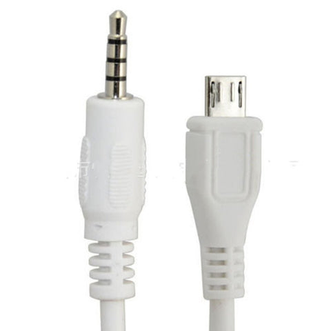 3.5Mm Stereo Plug Jack To Micro Usb Pin Male Adapter Convertor Audio Cable