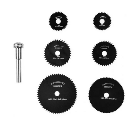 Micro High Speed Steel Saw Blade 6Pcs Black