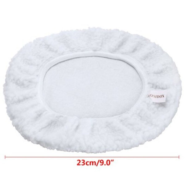 Mitts, Bonnets & Buffing Pads Microfiber Sponge Cover Auto Polishing Machine Waxing Buffer Bonnet Pad White