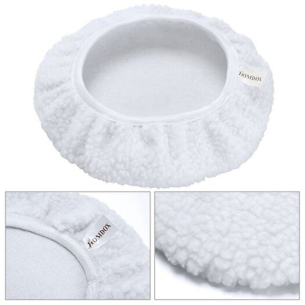 Mitts, Bonnets & Buffing Pads Microfiber Sponge Cover Auto Polishing Machine Waxing Buffer Bonnet Pad White