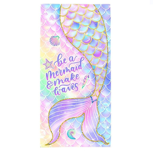 Microfibre Pastel Mermaid Beach Towel