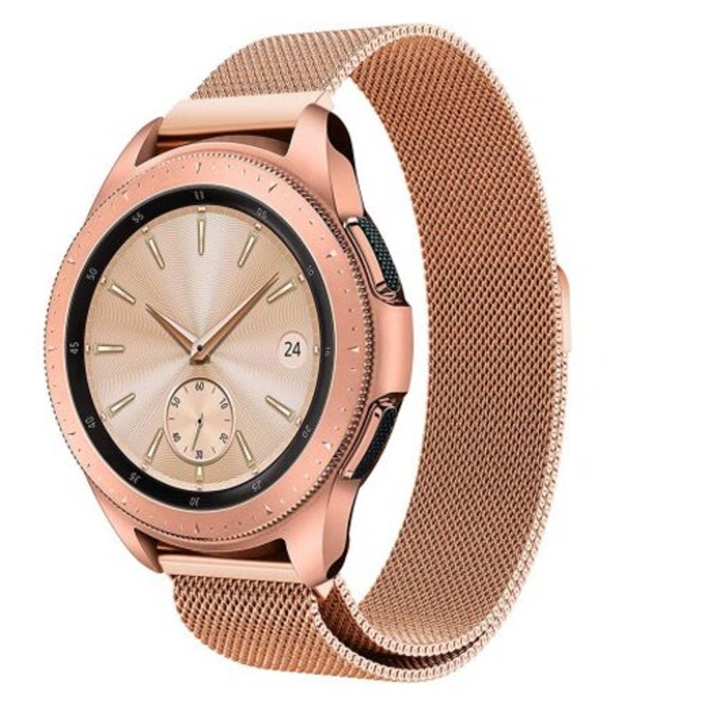 Watch Bands Milanese Watch Mesh Loop Stainless Steel Breathable And Confortable Band Strap For Samsung Galaxy 42Mm Rose Gold