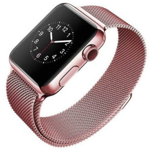 Watch Bands Milanese Loop Wristband For Apple Watch Series 3 / 2 1 38Mm Rose Gold