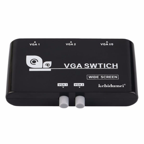 Monitor/AV Cables & Adapters Mini 2 Port Vga Selector Box Multiple Inputs Vgasvga Manual Sharing Switch Switcher For Lcd Pc Laptop