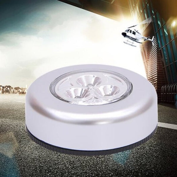 Night Lights Mini 3Led Touch Sensor Night Light Reading Lamp White