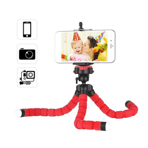 Mounts & Holders Mini Flexible Sponge Octopus Tripod Stand Holder Red