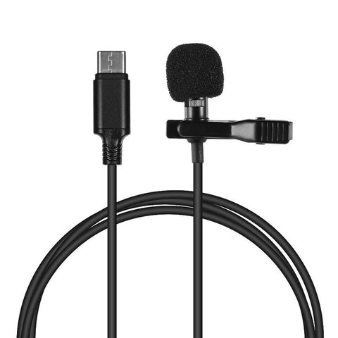 Microphones & Wireless Systems Mini Lapel Lavalier Clip On Condenser Microphone Black Type