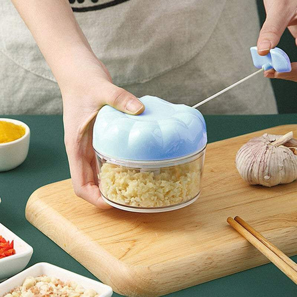 Garlic Crushers Mini Manual Cutter Pull String Vegetable Fruit Slicer Chopper