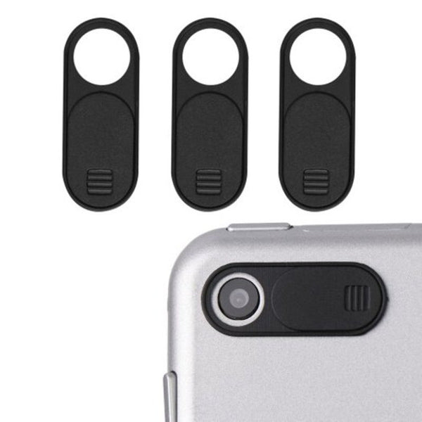 Screen Protectors Mini Plastic Shutter Magnet Slider Cover For Pc Iphone Notebook Camera Lens 3Pcs Black