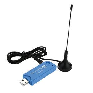 Mini Portable Digital Usb 2.0 Tv Stick Dvb Dab Fm Rtl2832u R820t2 Support Sdr Tuner Receiver Blau