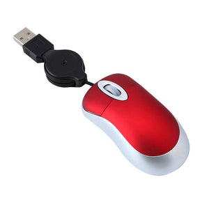 Mice, Trackballs & Touchpads Mini Portable Optical Wired Mouse Professional Usb Retractable Cable Computer Gaming Ergonomic Mice For Pc Laptop