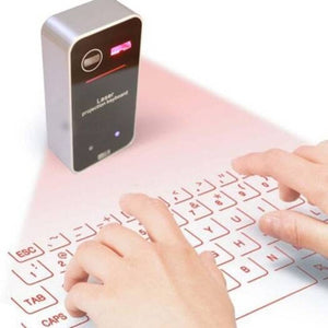 Portable Virtual Laser Bluetooth Keyboard With Mouse Function For Tablet Computer Black