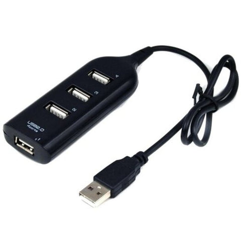 USB Cables, Hubs & Adapters Mini Usb 2.0 Hub High Speed 480Mbps Adapter Black