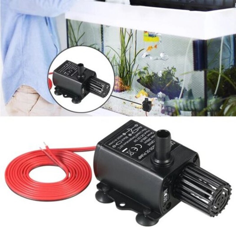 Miniature Brushless Direct Current Water Pump Circulation Fountain Dc12v Black