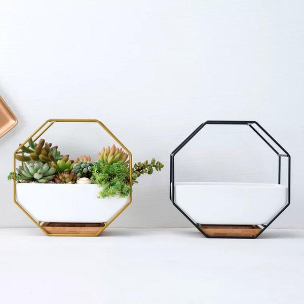 Octagonal Nordic Modern Home Decor Plant Pot
