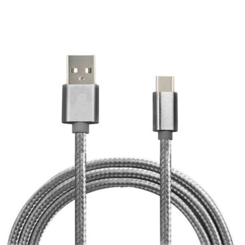 2.4A 3M Fast Charge Usb 3.1 Type To Male Charging / Data Cable Gray 300Cm