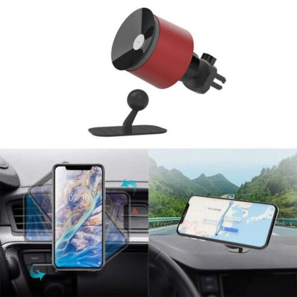 Mounts & Holders 2 In 1 Suction Cup 360 Degree Rotary Car Mount Air Vent Phone Holder Red Set