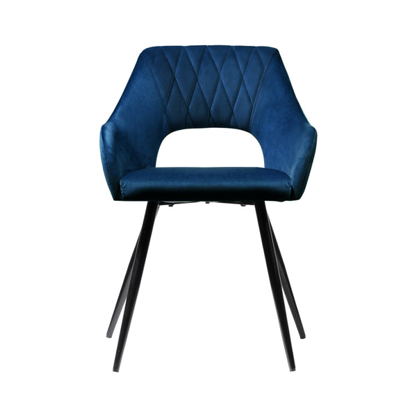 3D Printer Parts Artiss Set Of 2 Caitlee Dining Chairs Kitchen Velvet Upholstered Blue