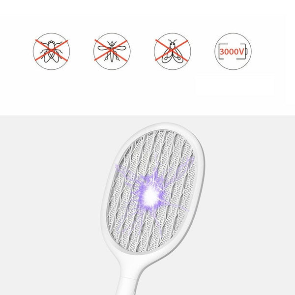 Mosquito Killer Bug Racket Insects Usb Charging Grey