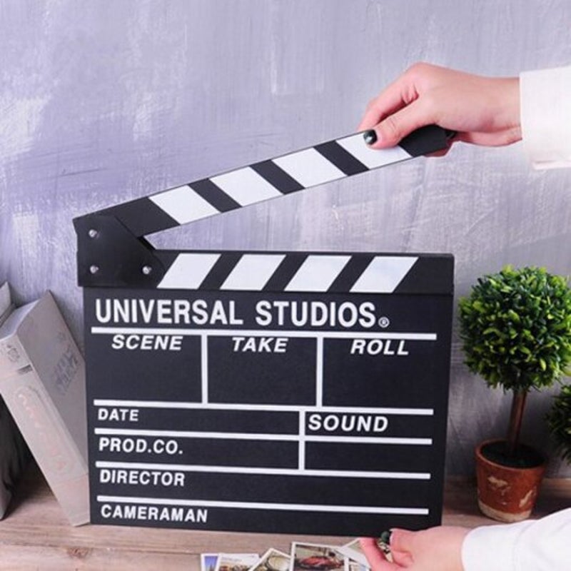 Other Camera & Photo Accs Movie Clapperboard Decorative Densityboard Black