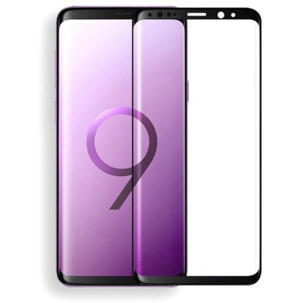 Screen Protectors 3D Curved Tempered Glass For Samsung Galaxy S9 Black