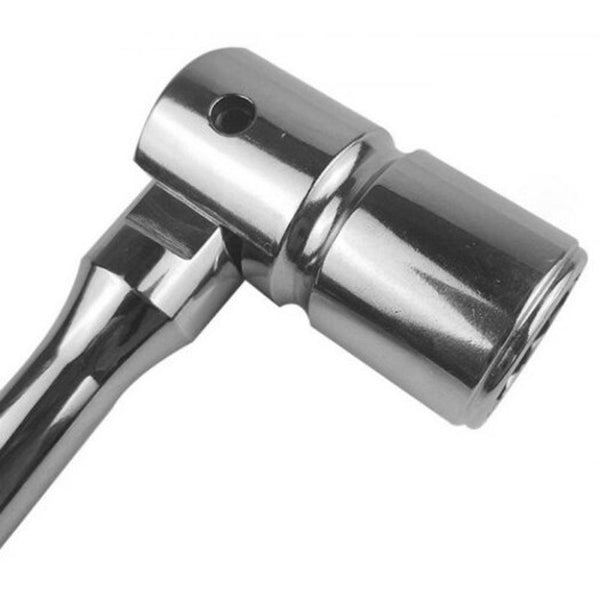 Multi Function 180 Degrees Adjustable Socket Wrench Silver
