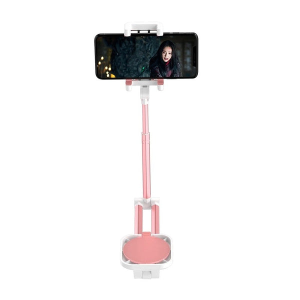 Mounts & Holders Multi Functional 360U00b0 Rotation Adjustable Foldable Mobile Phone Bracket Rose Gold