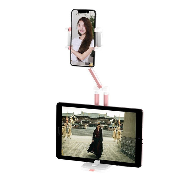 Mounts & Holders Multi Functional 360U00b0 Rotation Adjustable Foldable Mobile Phone Bracket Rose Gold